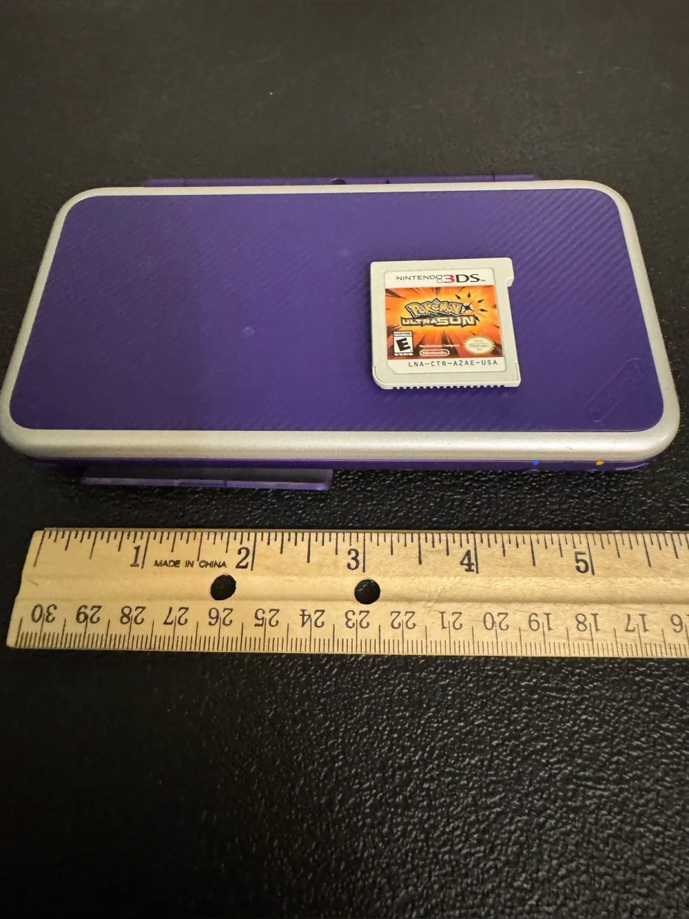 Nintendo 2DS XL Purple Handheld Console with Charger Pokémon Game